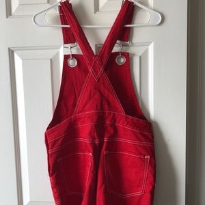 Wild fable red denim overall playsuit